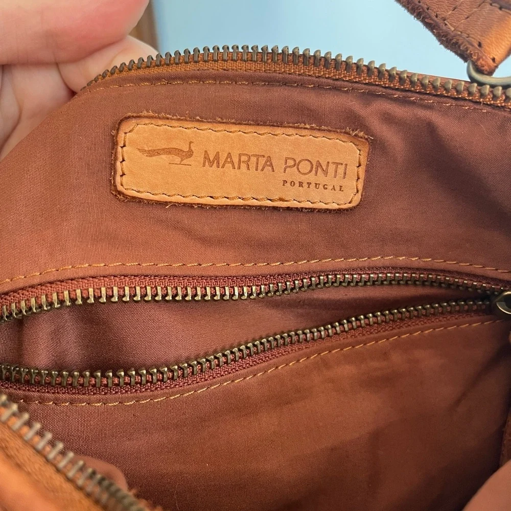 Marta Ponti Woven Leather Shoulder Bag - Brown - Picture 4 of 6